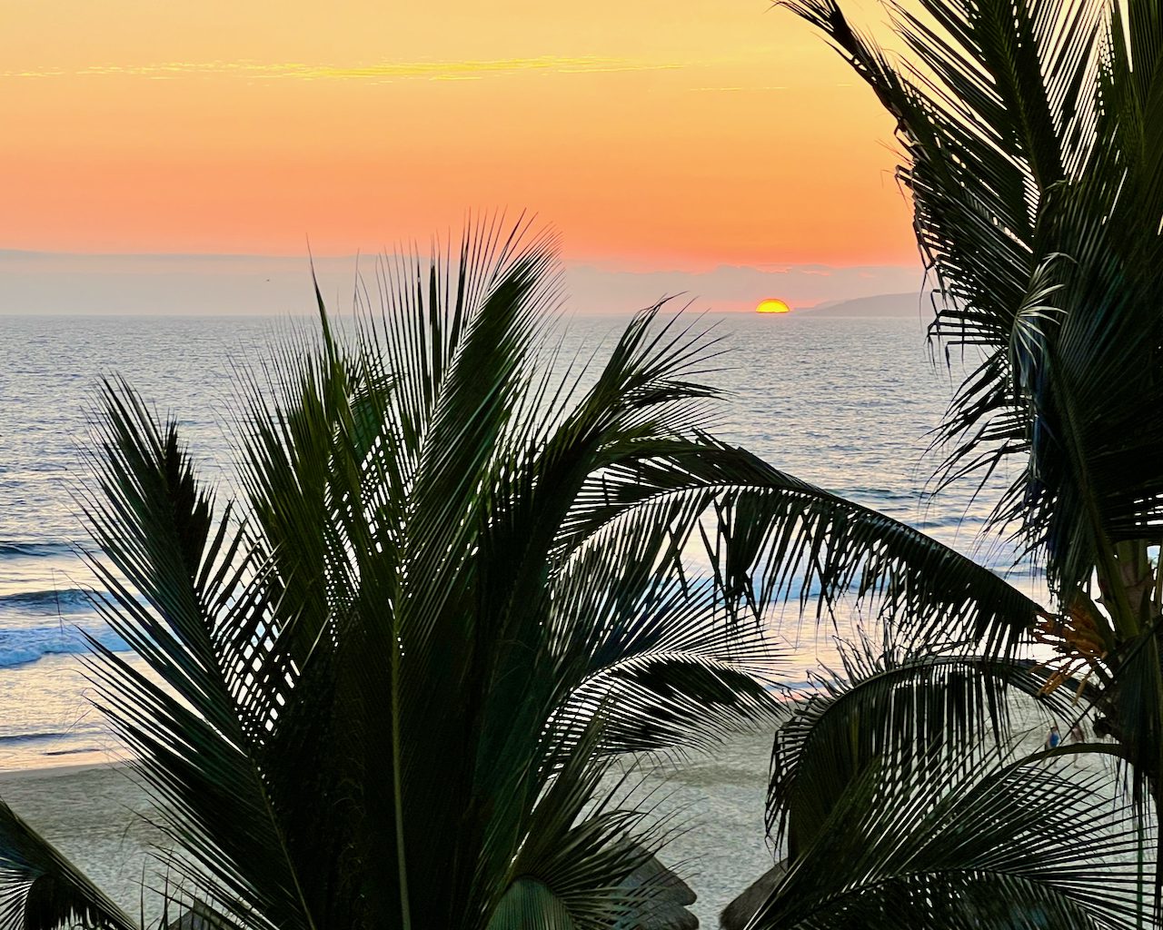 Sunset over Banderas Bay