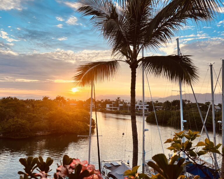 Summer Sunrise Over Paradise Village Marina