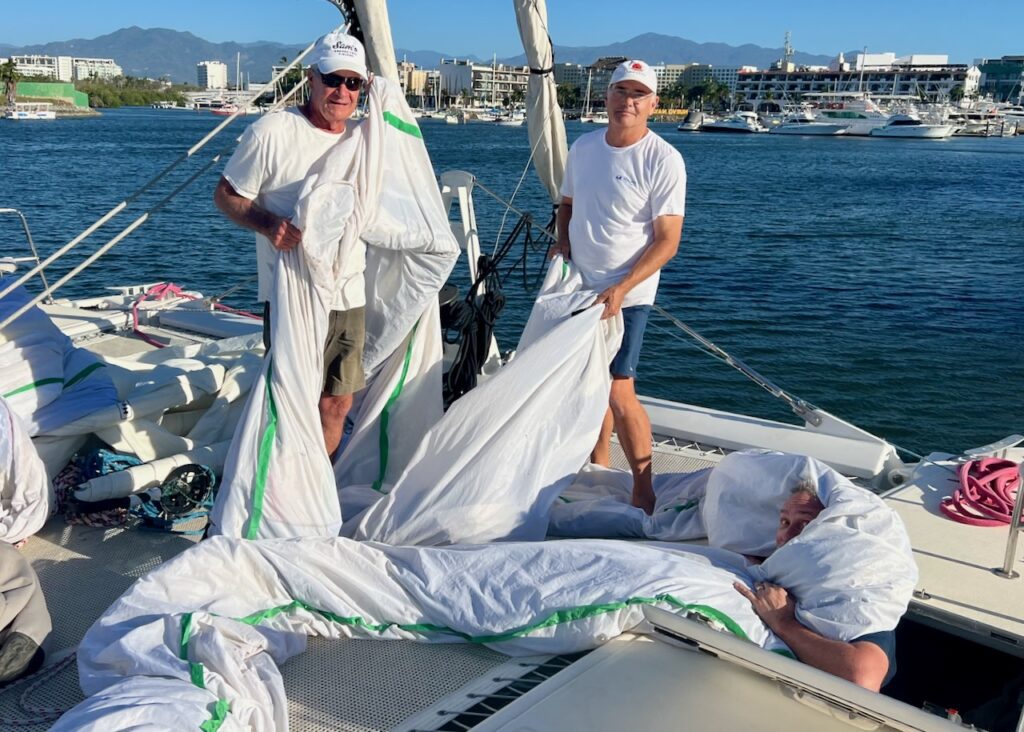 Packing the sails