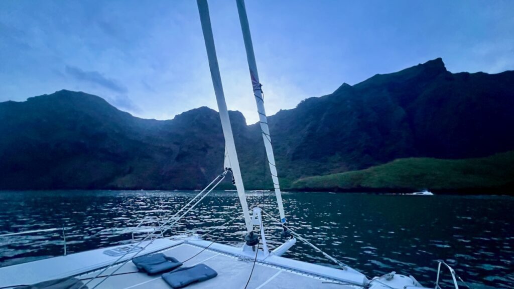 Moonlit anchorage in Daniel's Bay